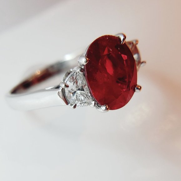GIA certified Ruby and Diamond Ring - Picture 12 of 12